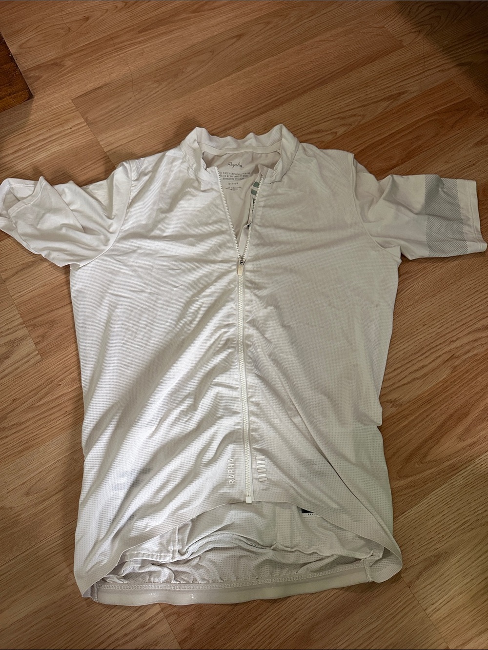 Rapha White Lightweight Zip-Up Cycling Shirt Jacket